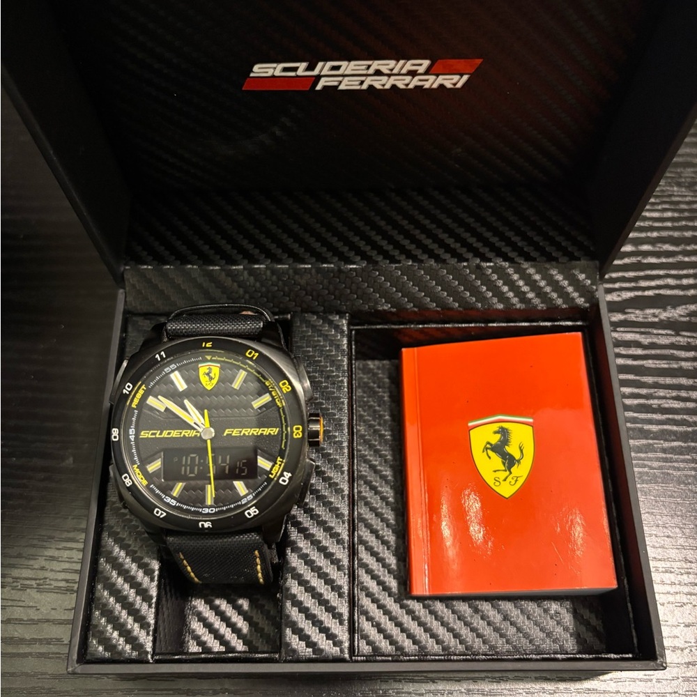 Scuderia Ferrari Black and Yellow Watch